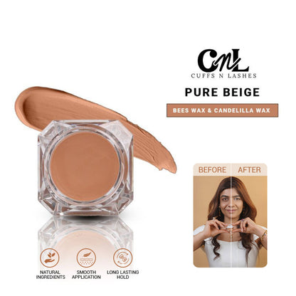 Cuffs N Lashes Cover Pot Concealer For Scars, Dark Circles, Acne & Pigmentation - Pure Beige