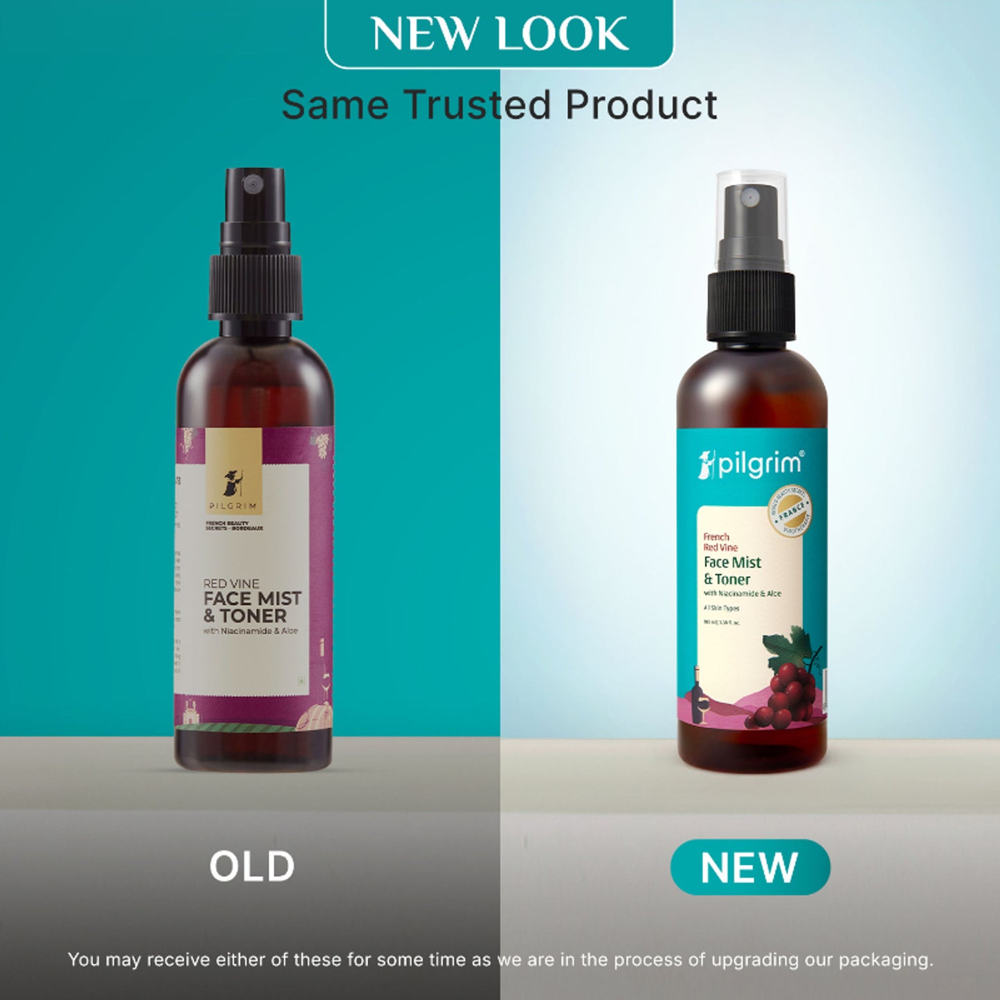Pilgrim Red Vine Face Mist & Toner with Vitamin B3 & Aloe
