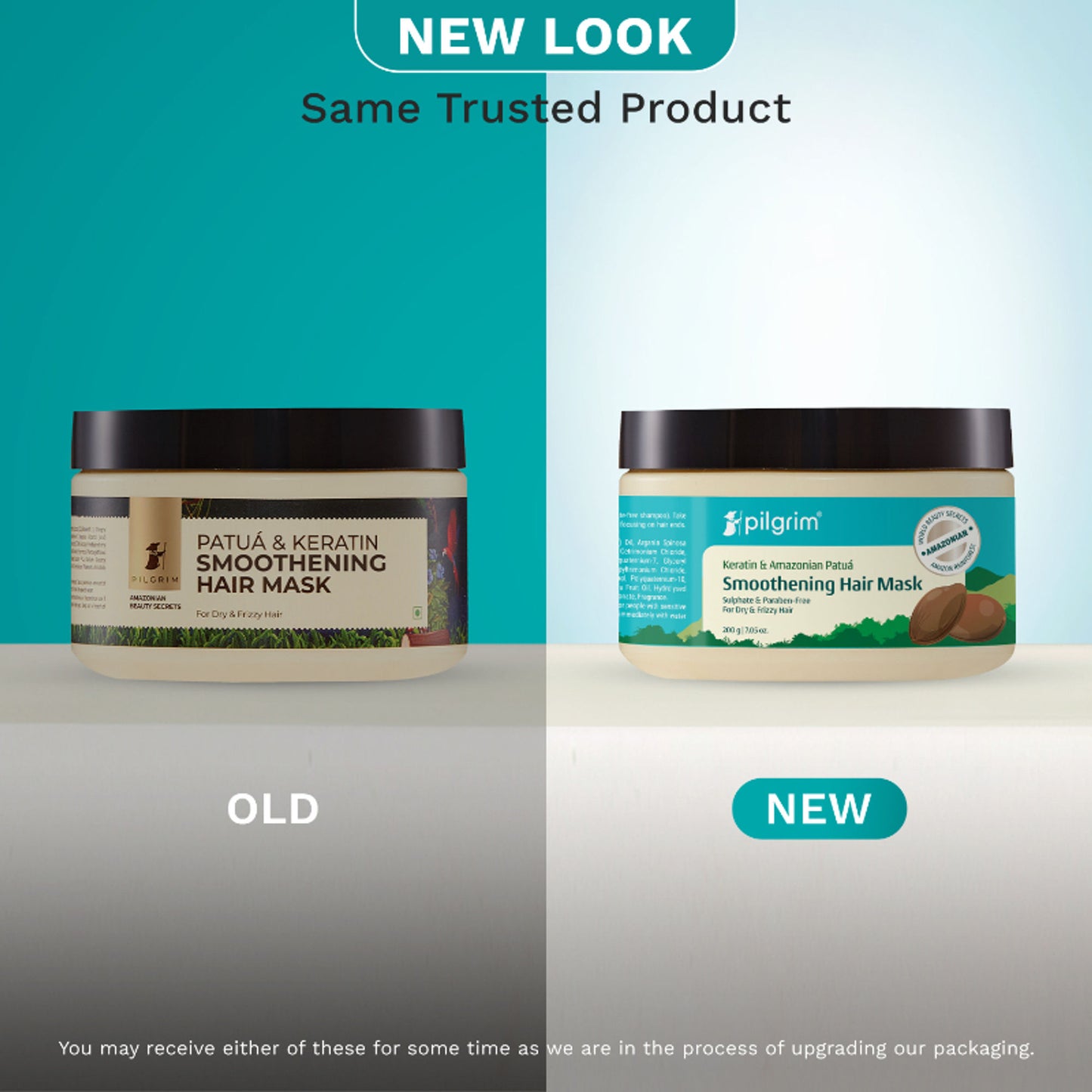 Pilgrim Amazonian Patua & Keratin Smoothening Hair Mask for Dry Damaged & Frizzy Hair Paraben Free