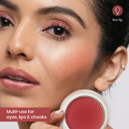 Insight Cosmetics Blusher With Vitamin E, Multi Use Super Pigmented, Dewy Finish - Raspberry Gelato
