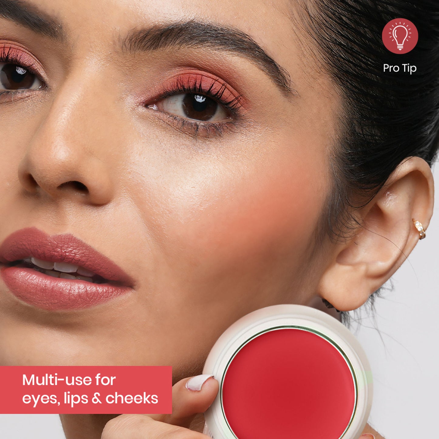 Insight Cosmetics Blusher With Vitamin E, Multi Use Super Pigmented, Dewy Finish - Watermelon Popsicle