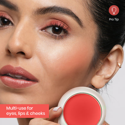 Insight Cosmetics Blusher With Vitamin E, Multi Use Super Pigmented, Dewy Finish - Strawberry Drip
