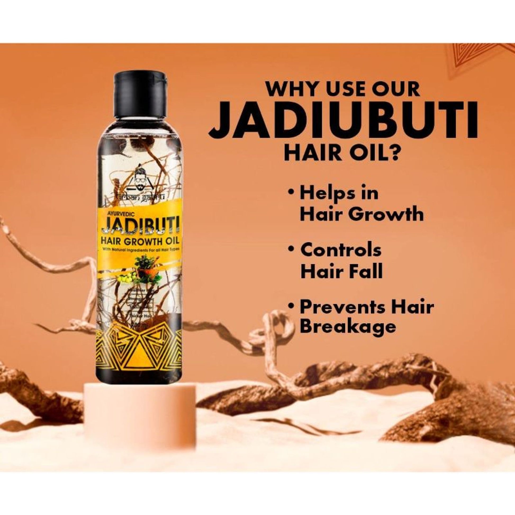 UrbanGabru Ayurvedic Jadibuti Hair Oil