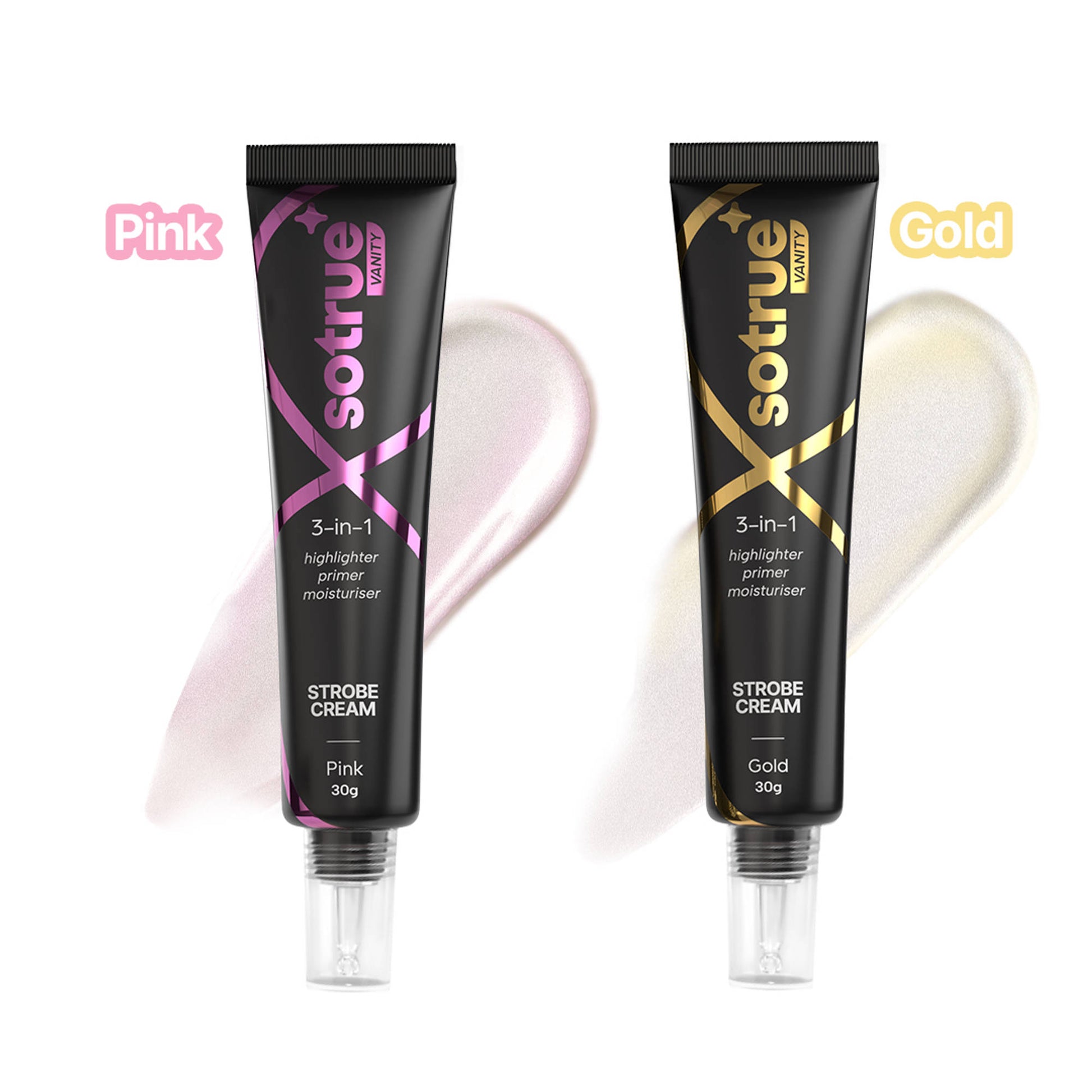 Sotrue Strobe Cream Combo Pack (Gold & Pink)