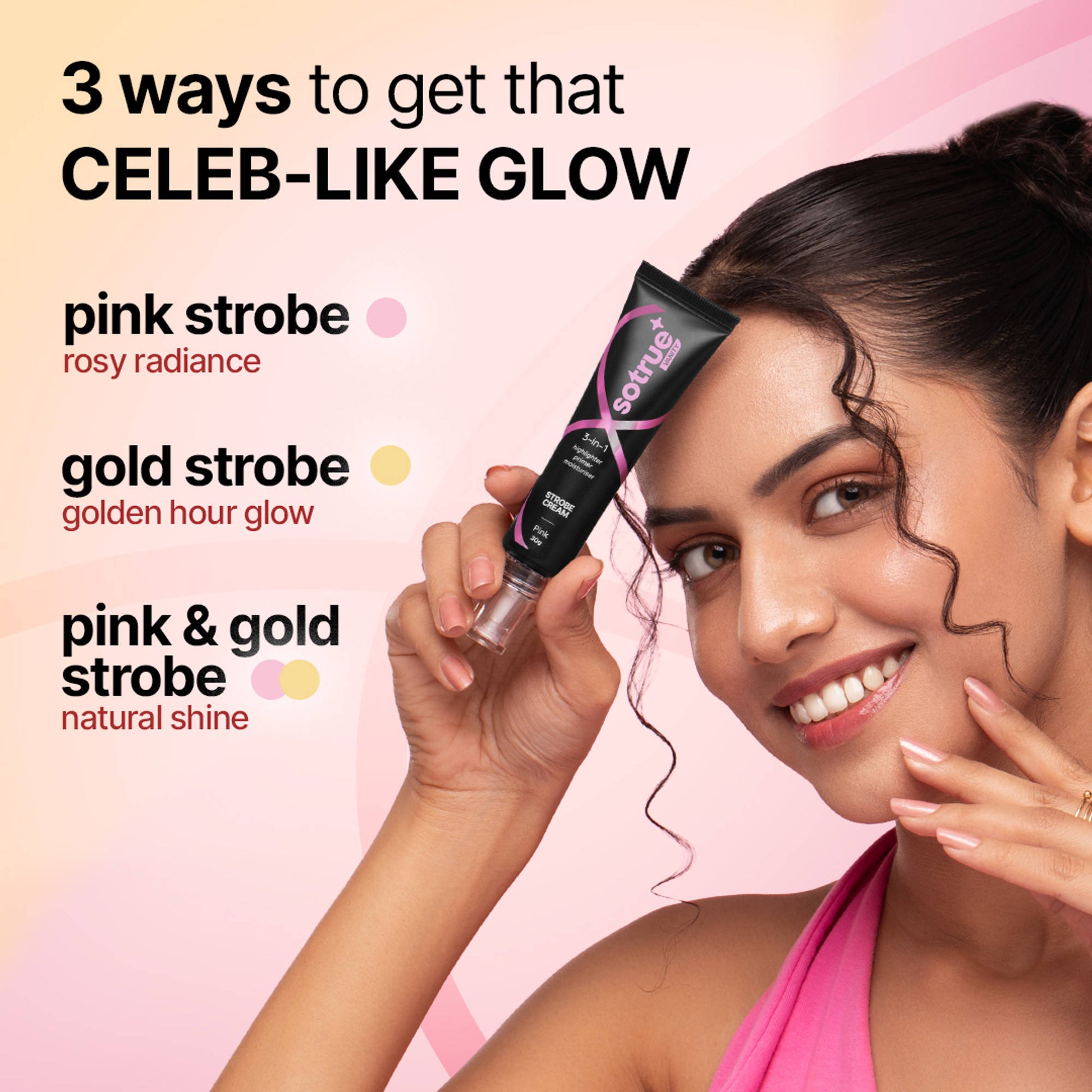 Sotrue Strobe Cream Combo Pack (Gold & Pink)