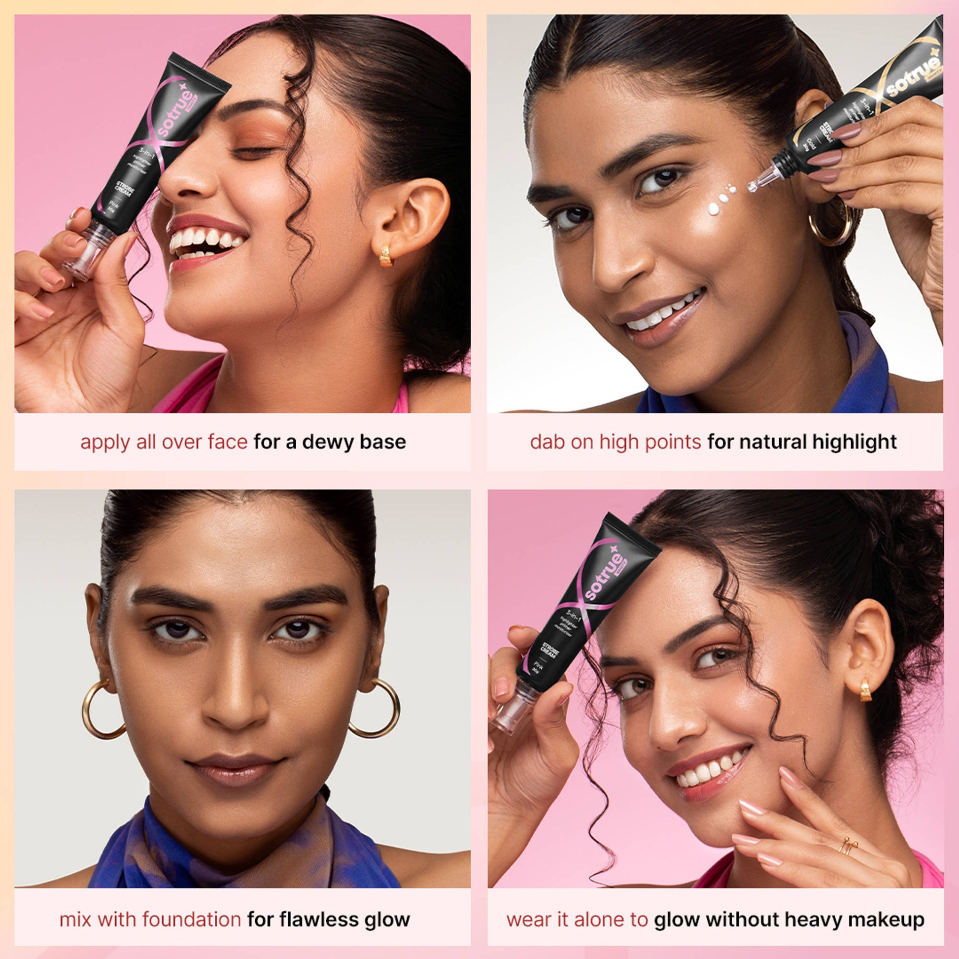 Sotrue Strobe Cream Combo Pack (Gold & Pink)