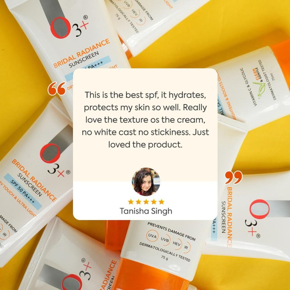 O3+ Professional Bridal Radiance Sunscreen SPF 50 PA +++