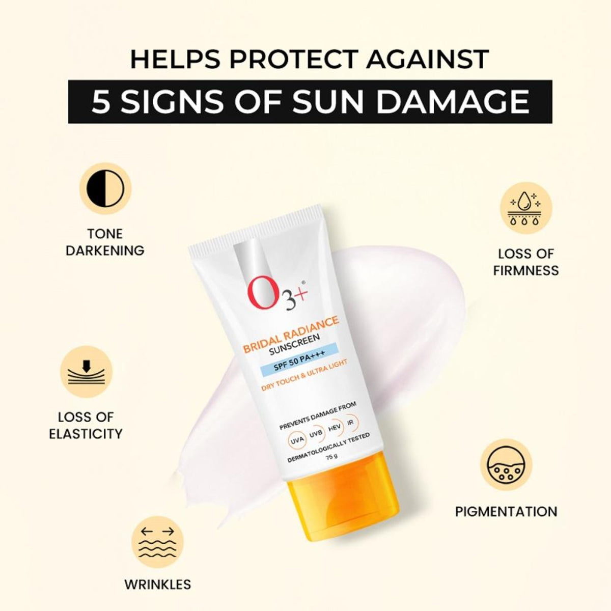O3+ Professional Bridal Radiance Sunscreen SPF 50 PA +++