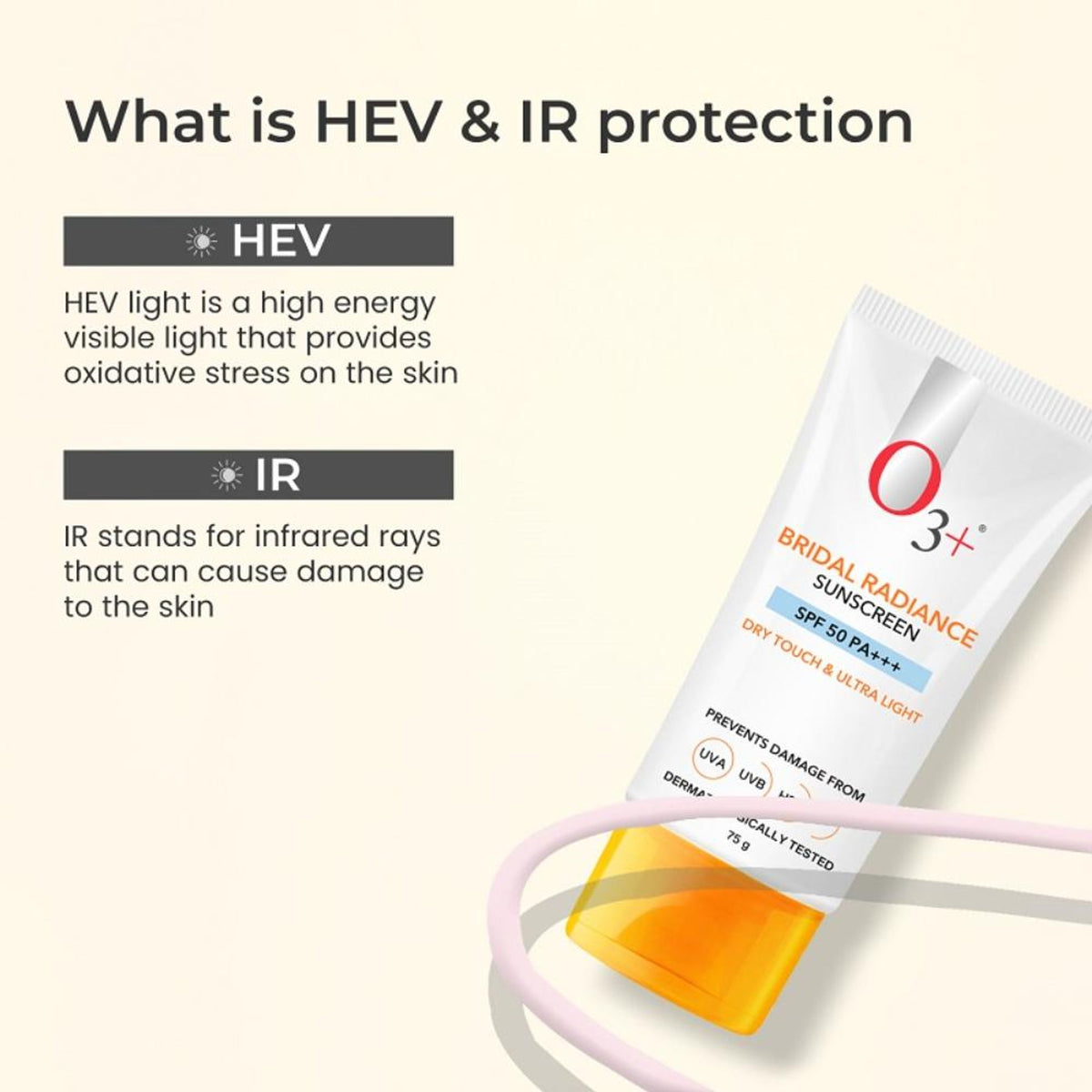 O3+ Professional Bridal Radiance Sunscreen SPF 50 PA +++