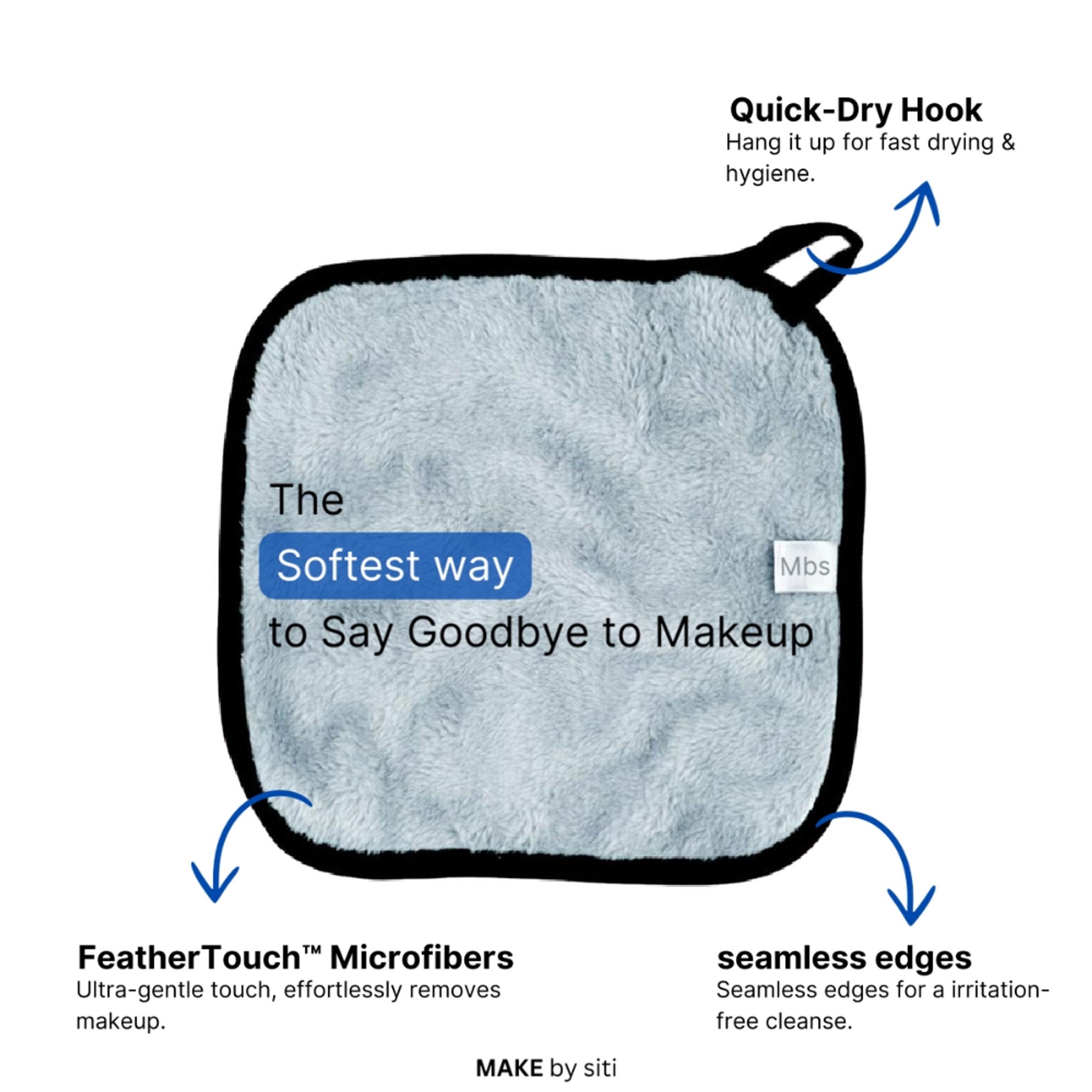 MAKEUP BY SITI Microfiber Face & Eye Makeup Removal Towel