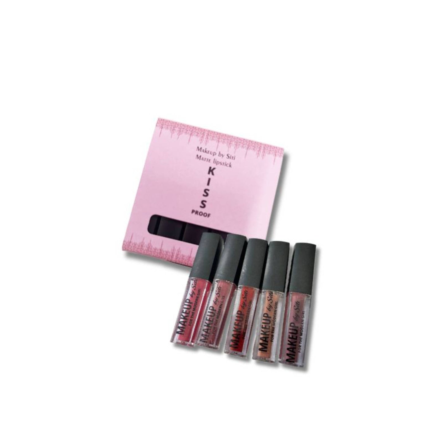 MAKEUP BY SITI Luxe Matte Waterproof, Non-Transfer, Long Lasting Liquid Lipstick - Pack of 5