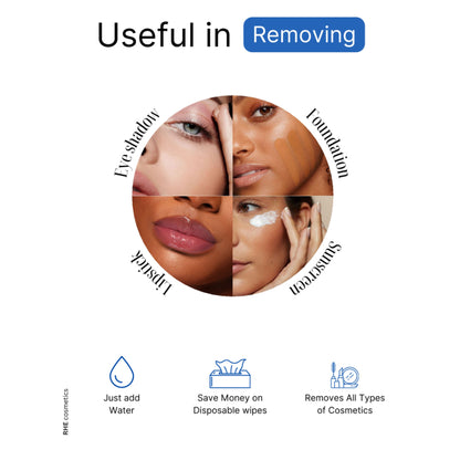 Rhe Cosmetics Velvet Clean Microfiber Makeup Removal Towel