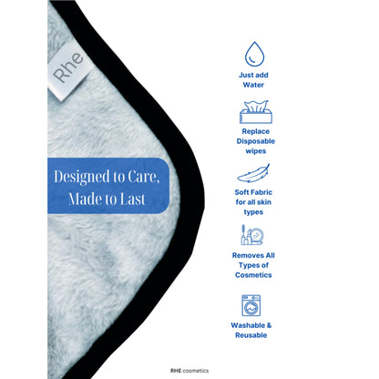 Rhe Cosmetics Velvet Clean Microfiber Makeup Removal Towel