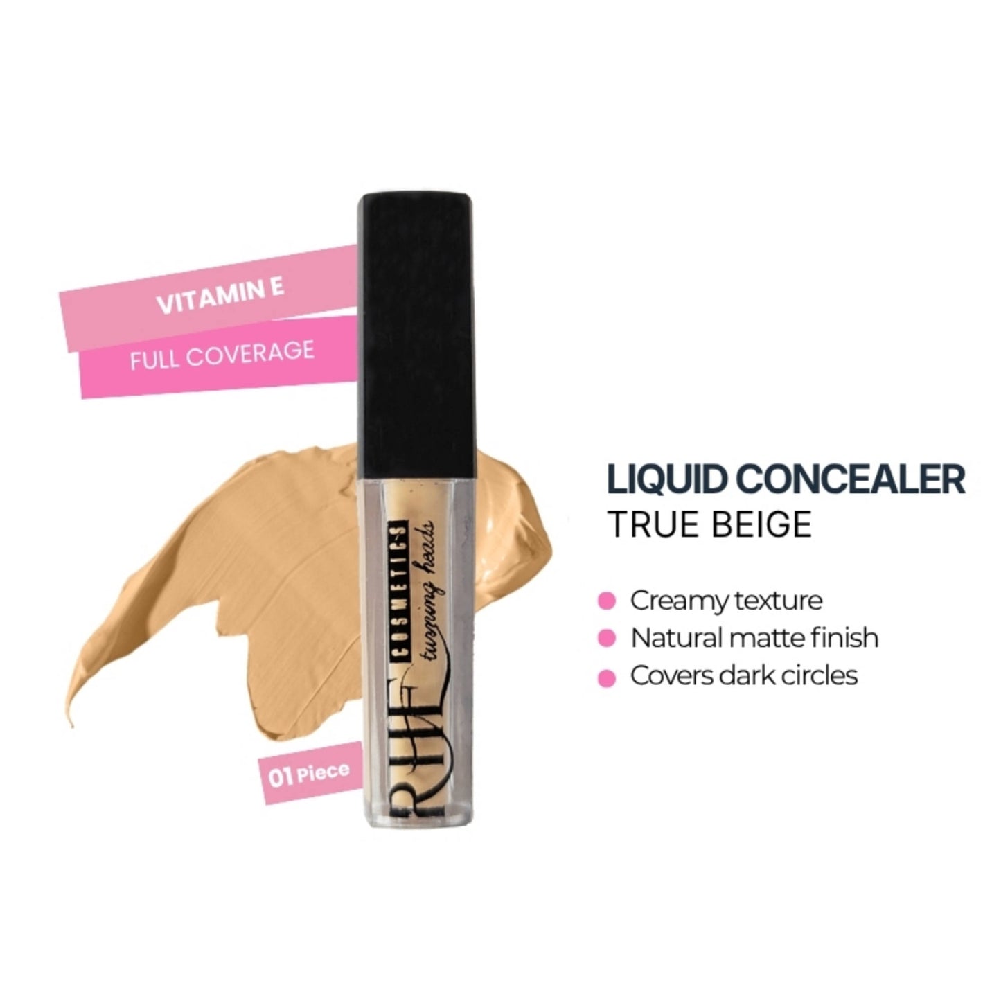 Rhe Cosmetics Velvet Veil Liquid Concealer - True Beige