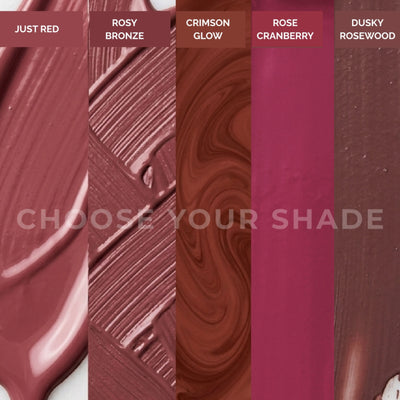 Rhe Cosmetics VelvetCrush Matte Waterproof, Non-Transfer, Long Lasting Liquid Lipstick- Pack of 5