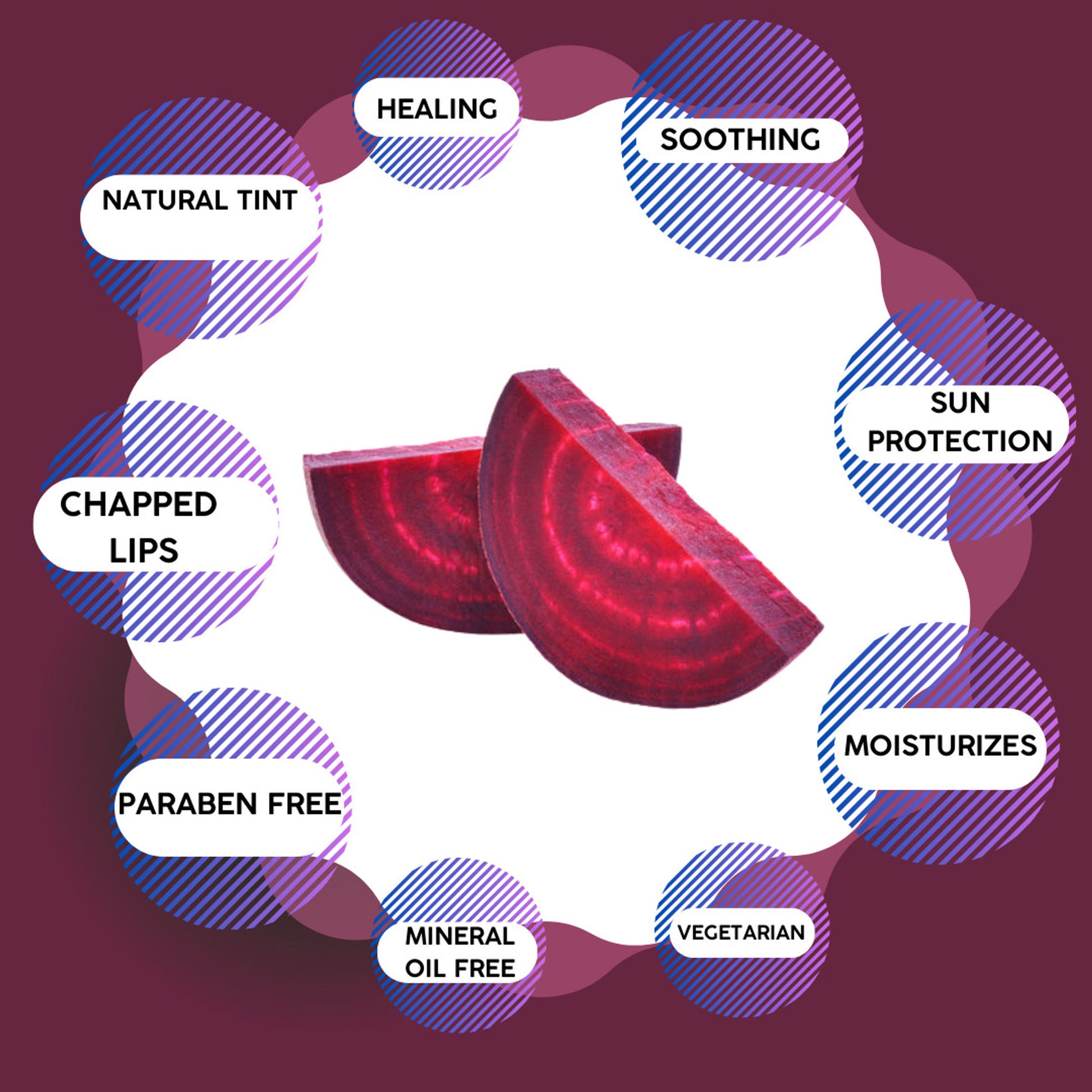 Ecoberry Beetroot Lip Balm