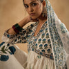 Dhiyona IE Floral Printed Empire Pure Cotton Anarkali Kurta With Trouser & Dupatta