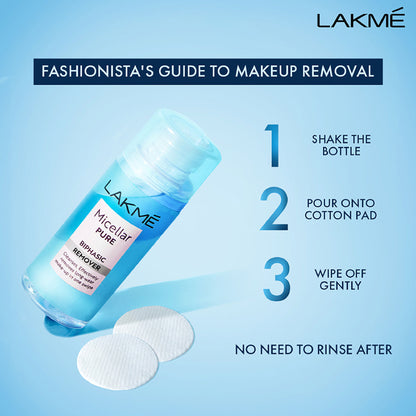 Lakme Micellar Water Biphasic Make Up Remover