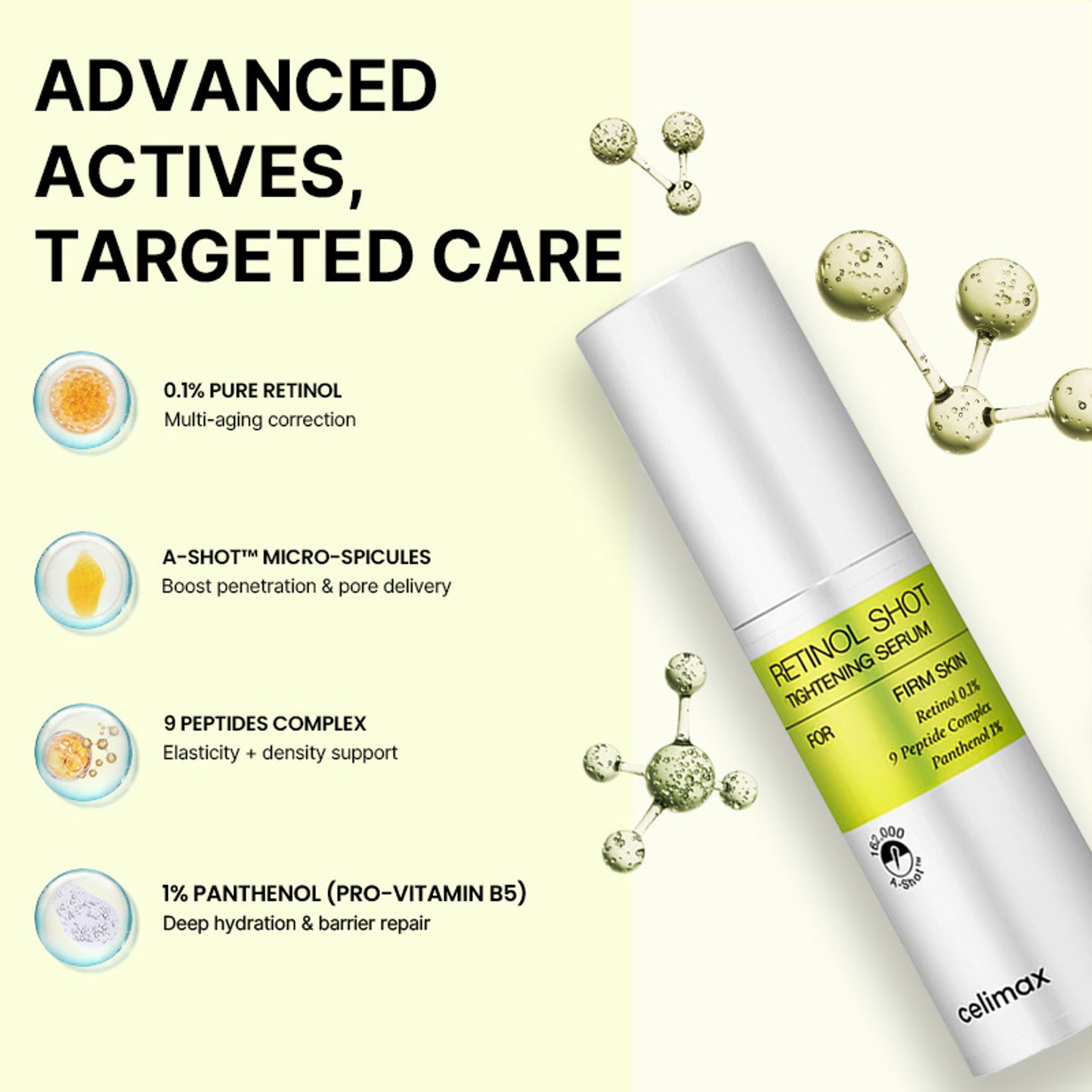 Celimax The Vita-A Retinol Shot Tightening Serum, For Anti-Aging, Dark Spots & Wrinkles