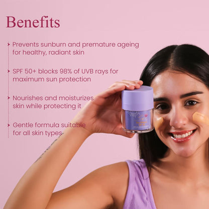 Saffrn Sun Defence SPF 50 Sunscreen With Richnes Of Saffron