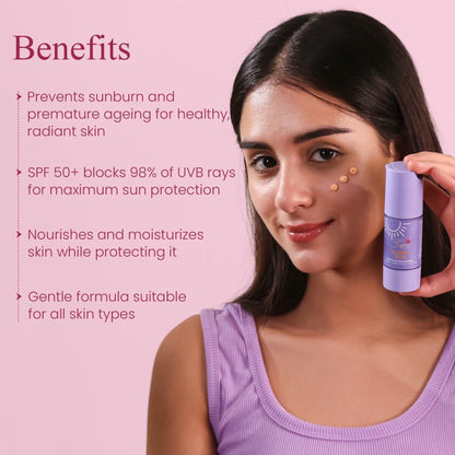 Saffrn Sun Defence SPF 50 Sunscreen With Richnes Of Saffron