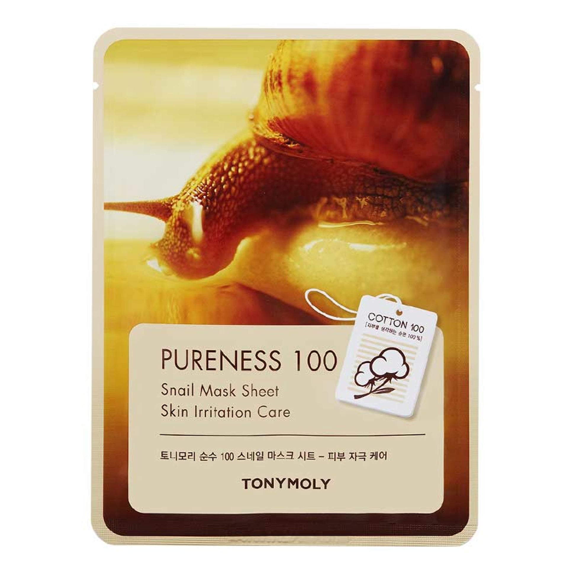 TONYMOLY Korean Pureness 100 Face Sheet Mask - Snail