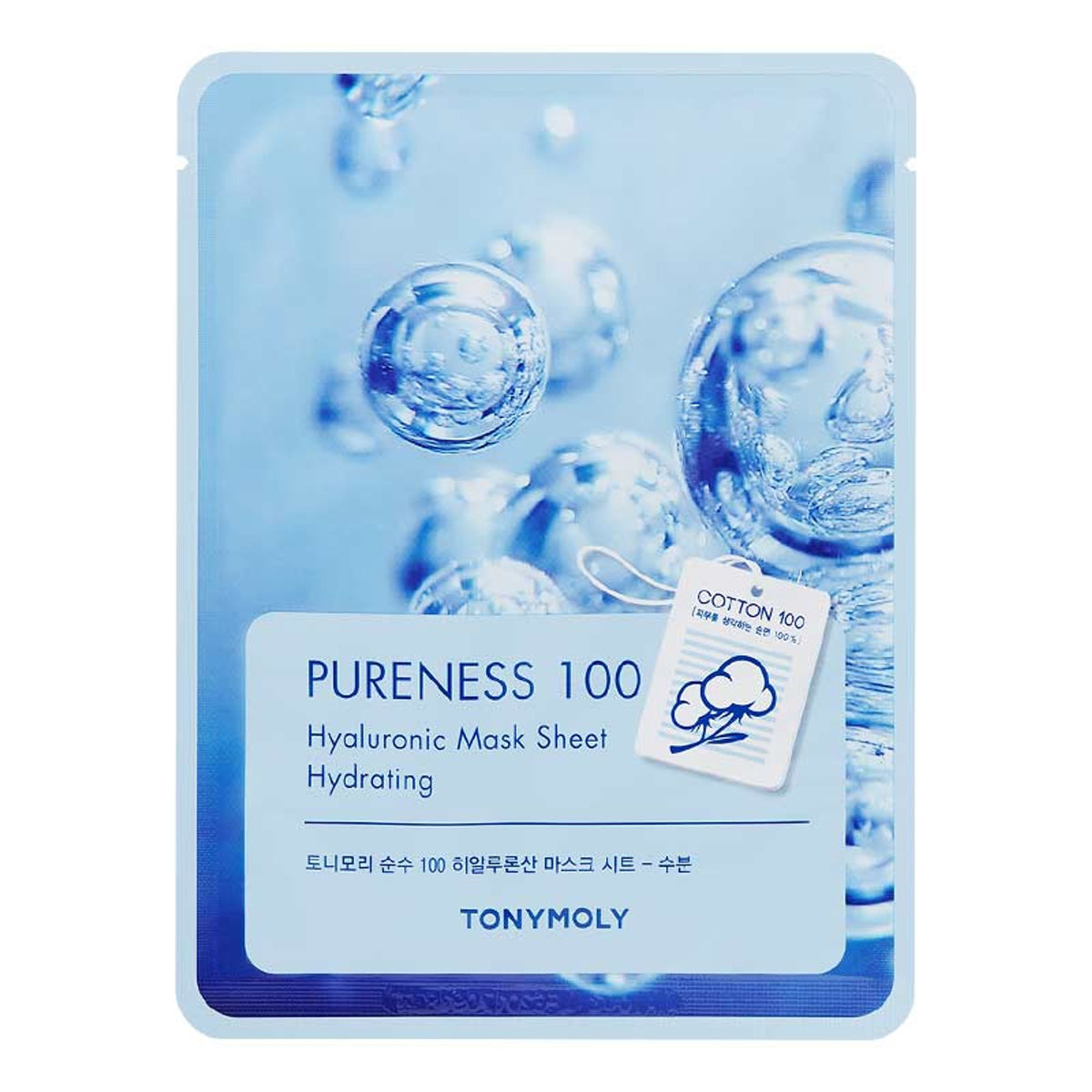 TONYMOLY Korean Pureness 100 Face Sheet Mask - Hyaluronic Acid