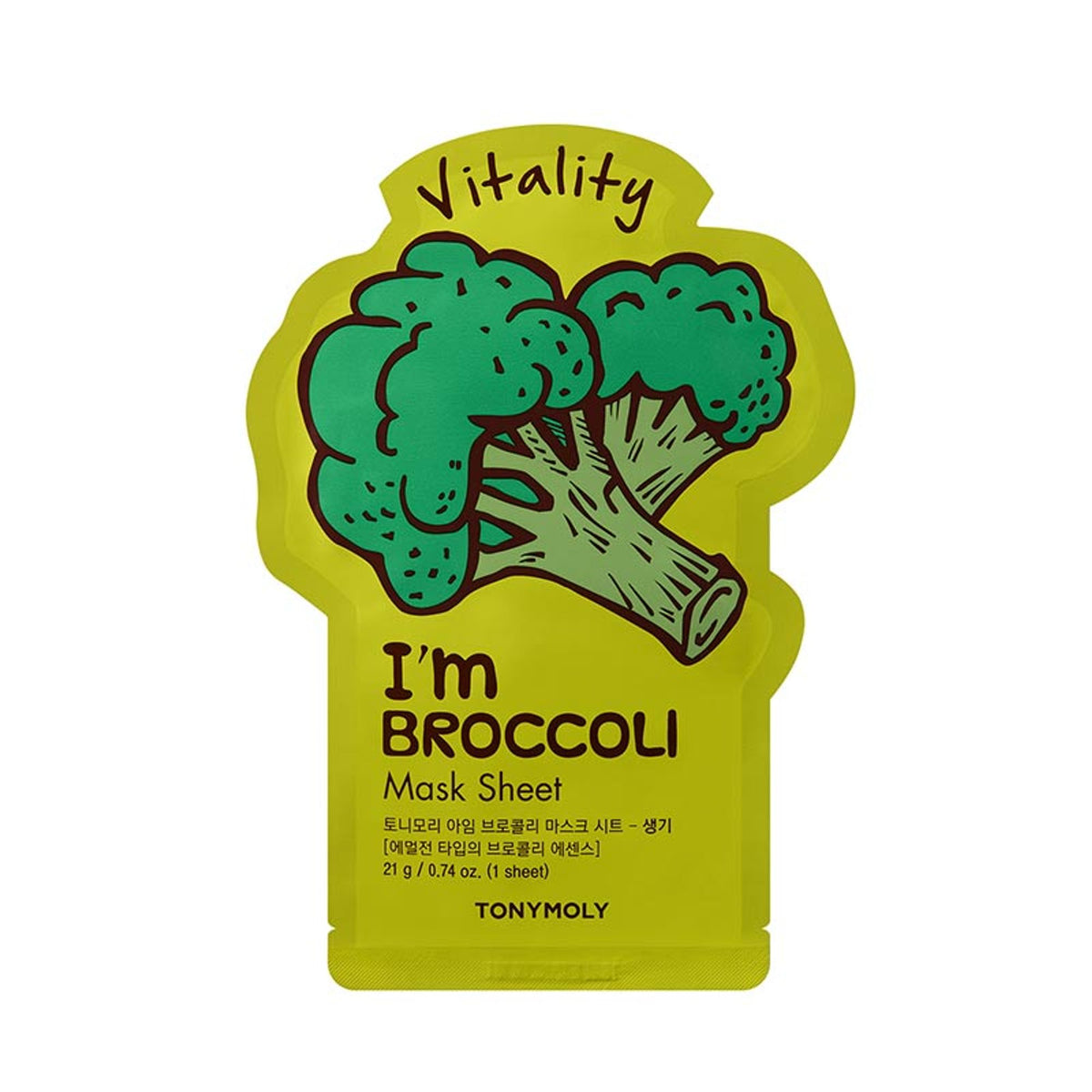 TONYMOLY Korean I'm Face Sheet Mask - Broccoli