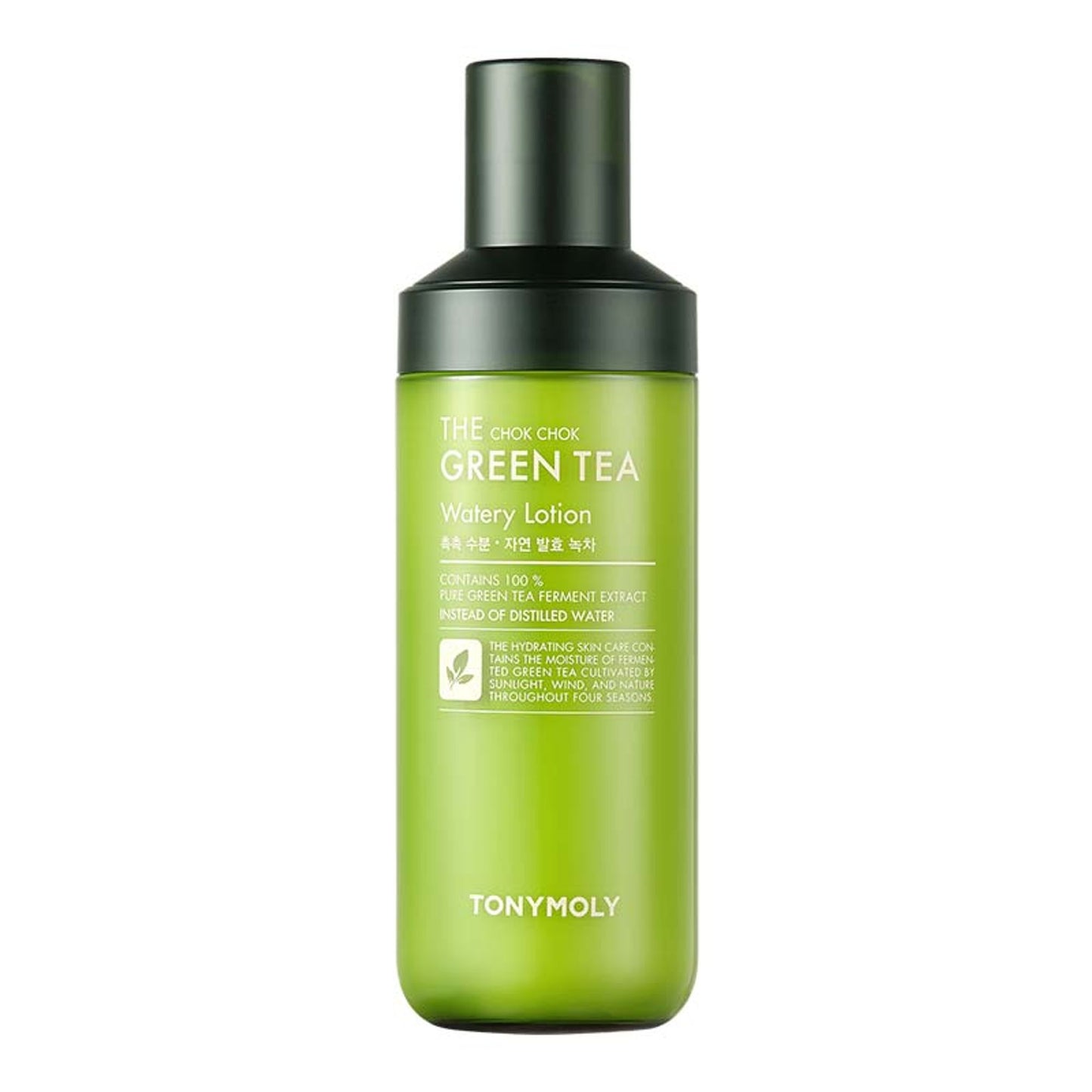 TONYMOLY Korean The Chok Chok Green Tea Watery Lotion to Hydrate & Soothe Dry, Dehydrated Skin