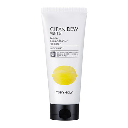 TONYMOLY Korean Clean Dew Lemon Foam Cleanser to Brighten & Clarify the Complexion