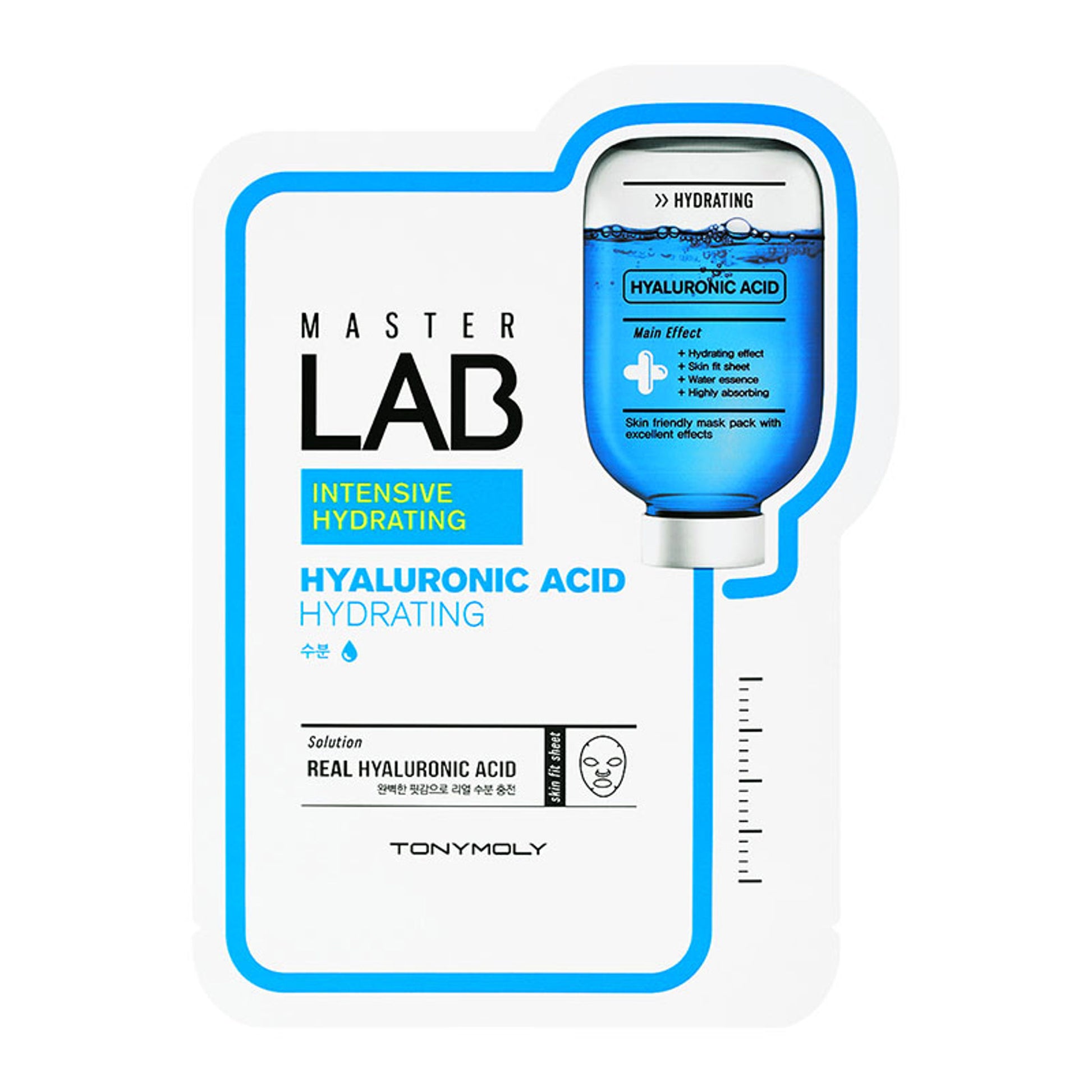 TONYMOLY Korean Master Lab Face Sheet Mask - Hyaluronic Acid
