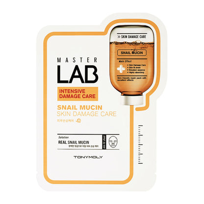 TONYMOLY Korean Master Lab Face Sheet Mask - Snail Mucin