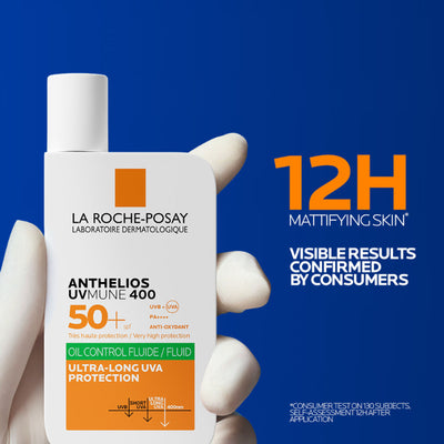 La Roche-Posay Anthelios UVMUNE400 Oil Control SPF50+, Mattifying Sunscreen for Oily Skin.