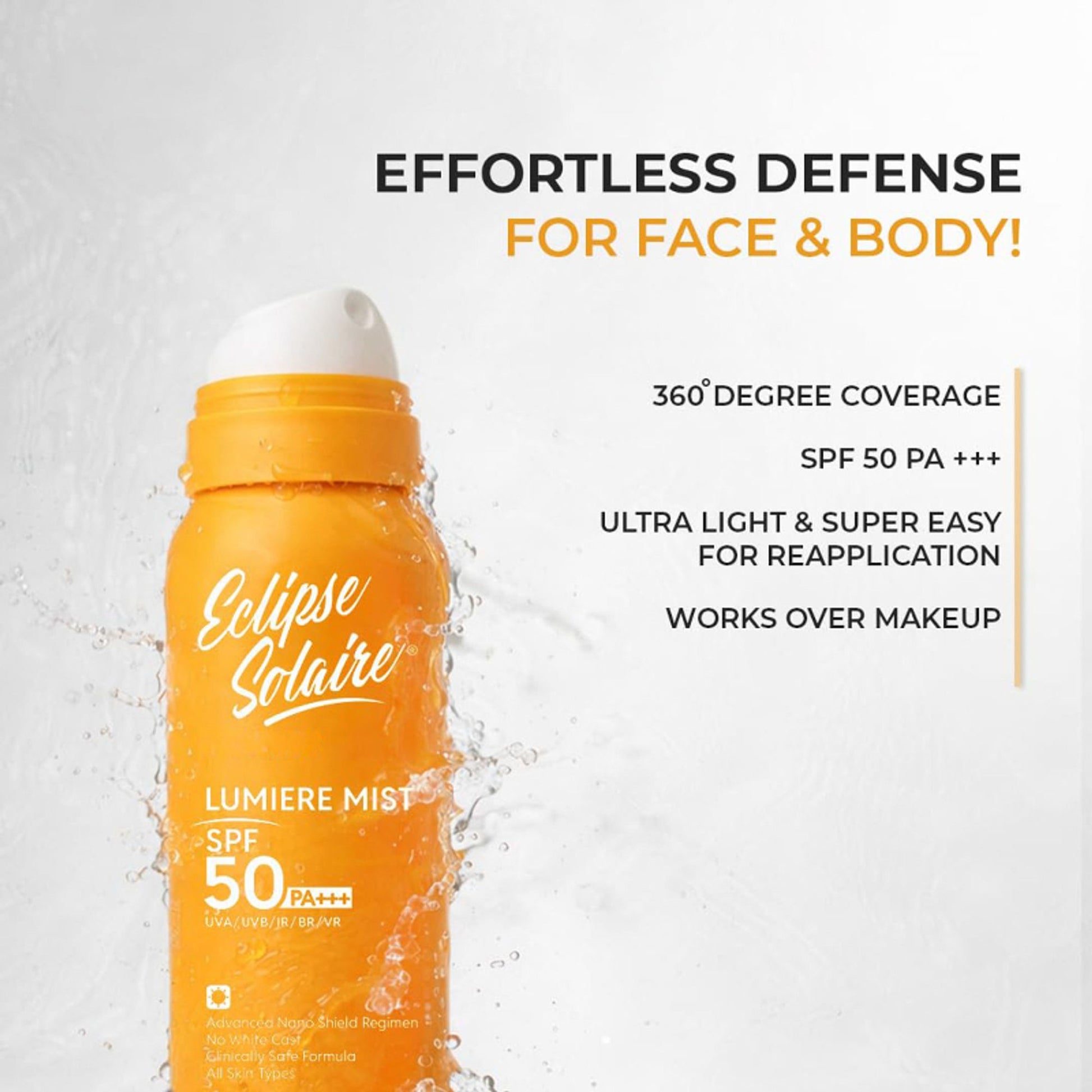 Eclipse Solaire Lumiere Mist Sunscreen Spray SPF 50 PA+++