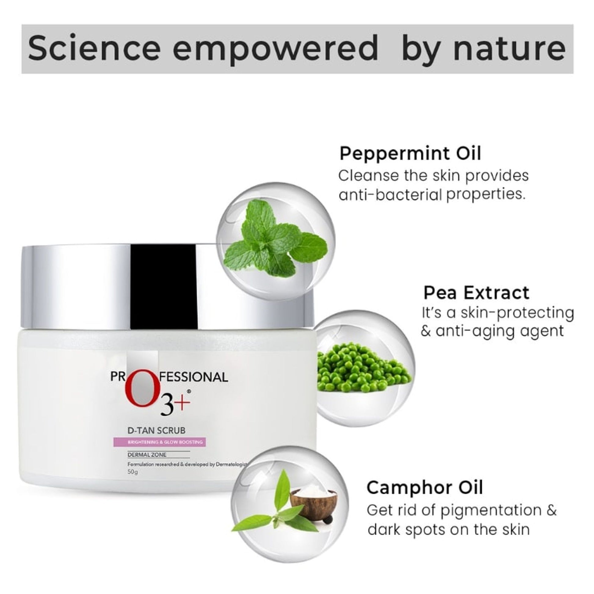 O3+ D-Tan Scrub For Brightening & Glow Boosting