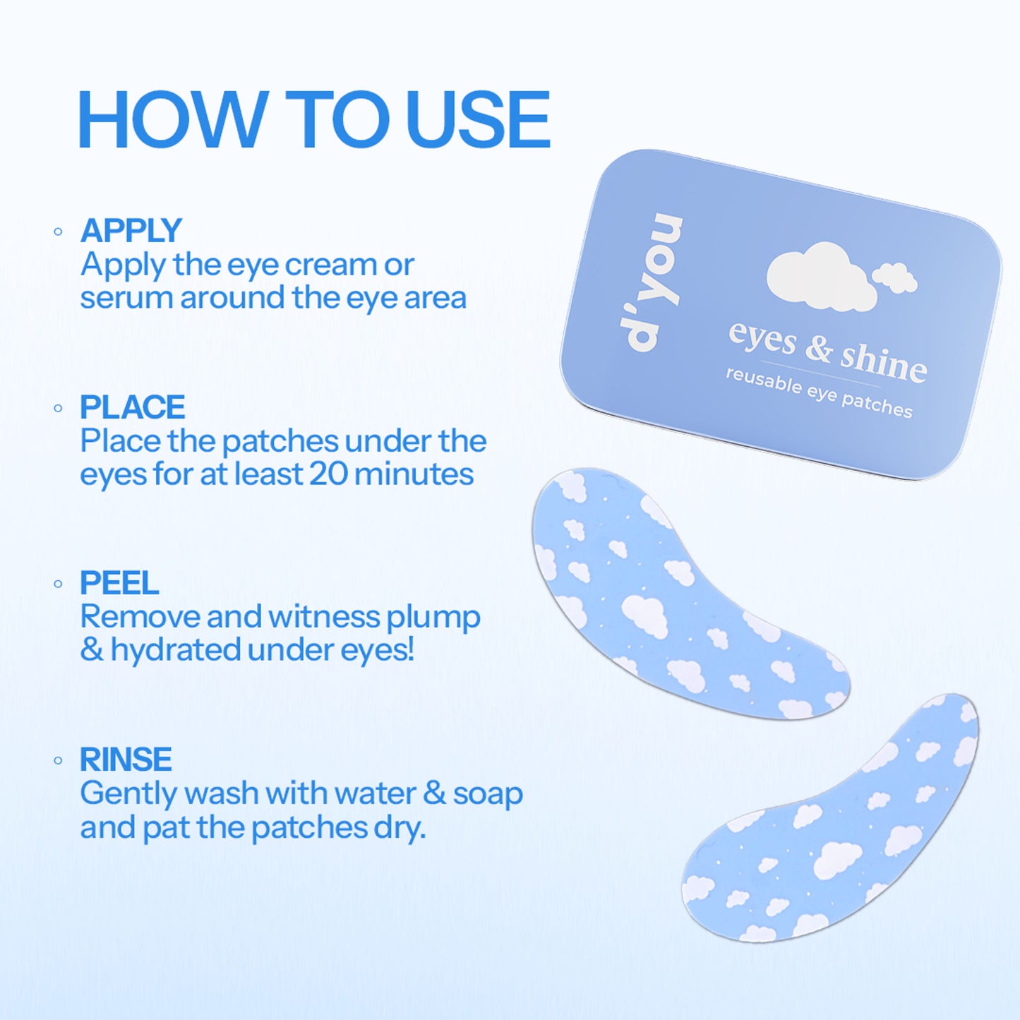 d'you Eyes & Shine - Reusable Eye Patches