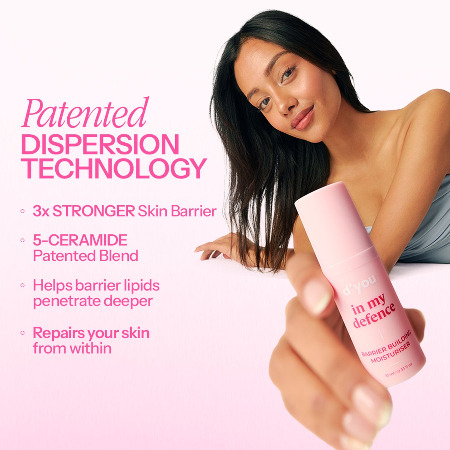 d'you In My Defence Barrier-Building Moisturiser With 20x More Ceramides (Lightweight & Non-Greasy)