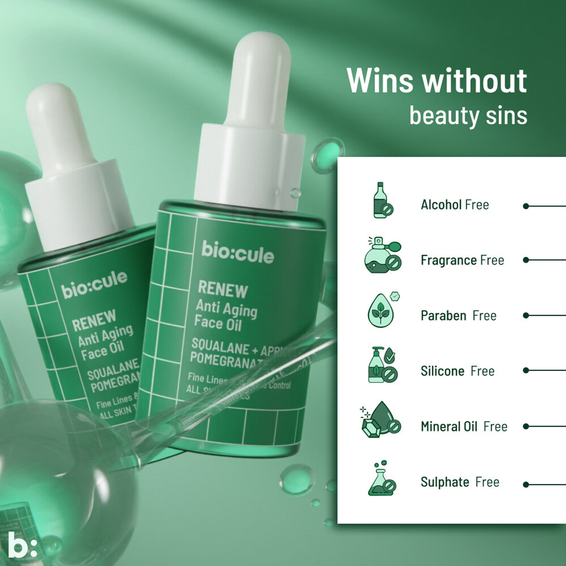 Biocule RENEW Anti Aging Face Oil