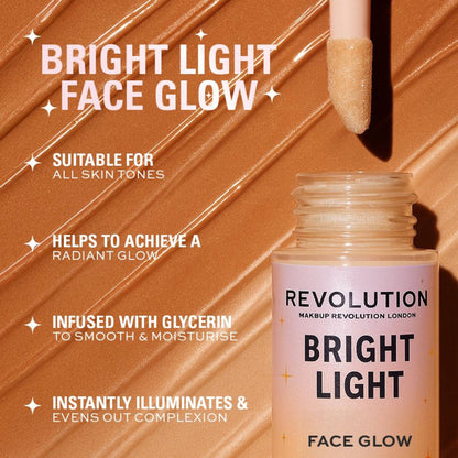 Makeup Revolution Bright Light Face Glow - Lustre Medium