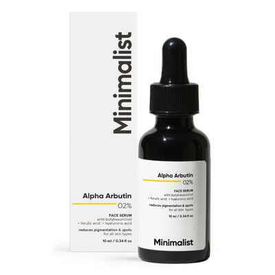Minimalist 2% Alpha Arbutin Face Serum With Butylresorcinol & Ferulic Acid For Hyperpigmentation