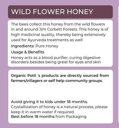 Organic Potli Wild Flower Honey
