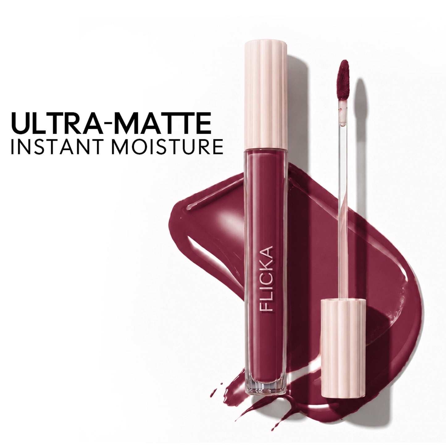 Flicka Weightless Impressions Liquid Lipstick Light Weight Smudgeproof Long Lasting - May