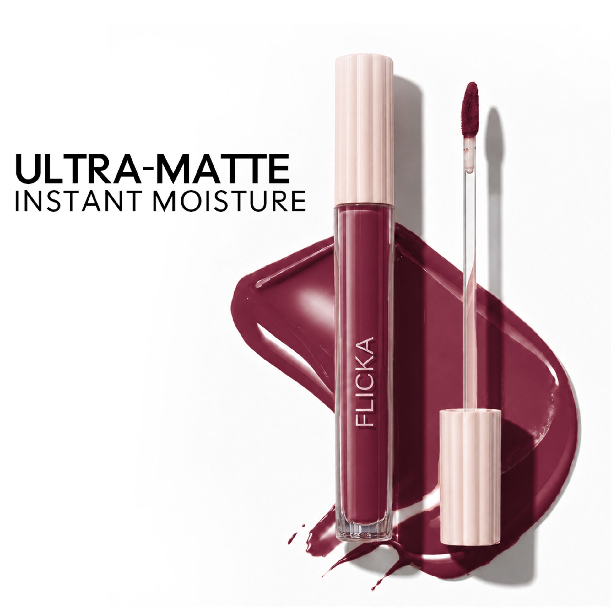 Flicka Weightless Impressions Liquid Lipstick Light Weight Smudgeproof Long Lasting - May