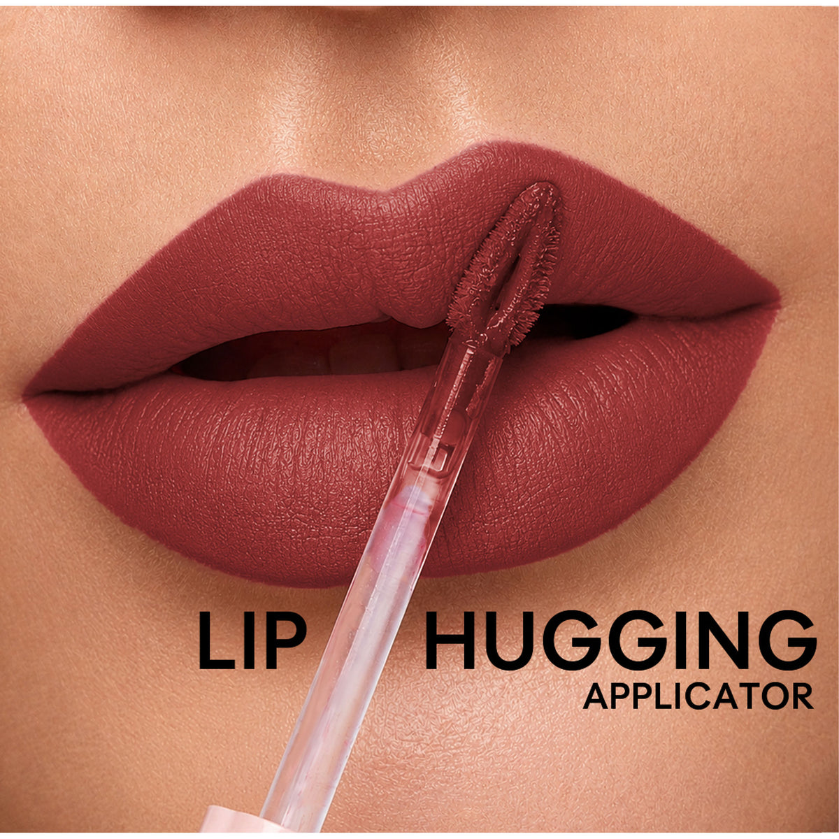 FLiCKA Flicka Weightless Impressions Liquid Lipstick in a light, smudgeproof, long-lasting nude shade.