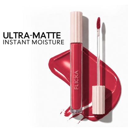 Flicka Weightless Impressions Liquid Lipstick Light Weight Smudgeproof Long Lasting - November