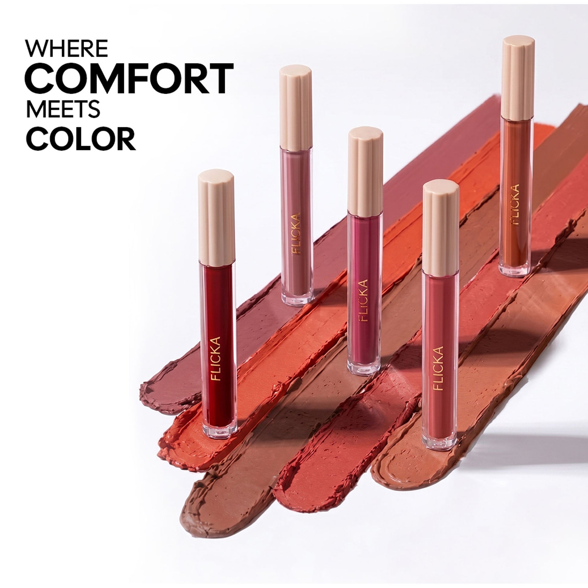 Flicka Weightless Impressions Liquid Lipstick Light Weight Smudgeproof Long Lasting - November