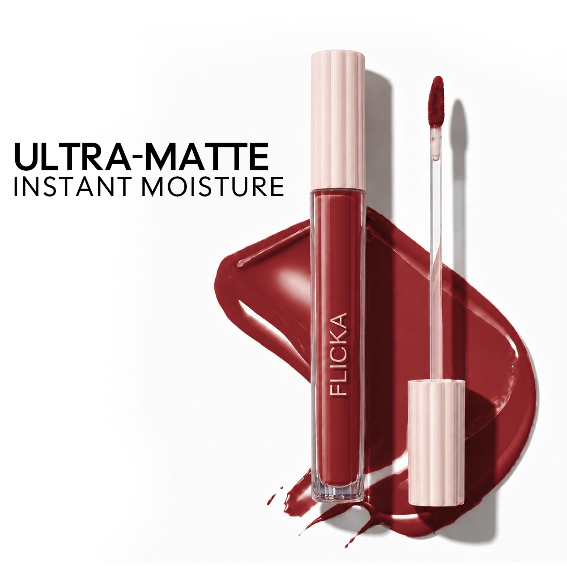 Flicka Weightless Impressions Liquid Lipstick Light Weight Smudgeproof Long Lasting - December