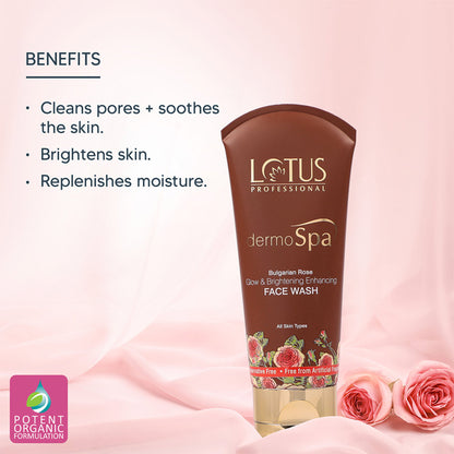 Lotus Herbals DermoSpa Bulgarian Rose Face Wash