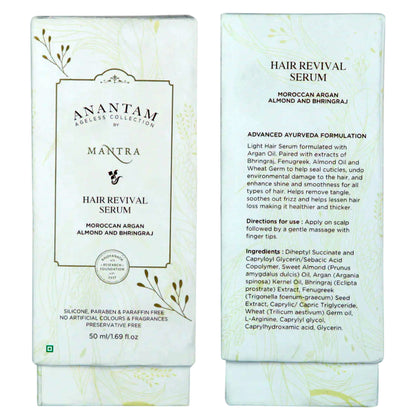 Mantra Herbal Anantam Hair Revival Serum - Moroccan Argan Almond And Bhringraj