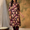 Dhiyona IE Floral Printed V-Neck Cotton Straight Kurta